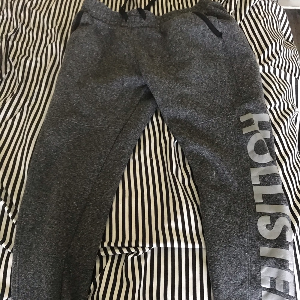 Holister grey sweat pants